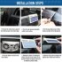 Solar Powered Car Window Air Vent Ventilator Cooling Fan White