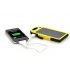 Solar Powered Charger has a 5000mAh Lithium Polymer Battery  Dual USB Output  Weatherproof  Dustproof  Shockproof  and an LED Torch 