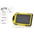 Solar Powered Charger has a 5000mAh Lithium Polymer Battery  Dual USB Output  Weatherproof  Dustproof  Shockproof  and an LED Torch 