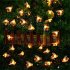 Solar Powered Cute Honey Bee Shape LED String Light Outdoor Garden Fence Patio Decor Warm White 6 5 m 30 LED