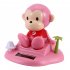 Solar Powered Dancing Cute Animal Monkey Pig Panda Dog Boy Girl Toys for Dashboard Desk Home Office Violet