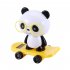 Solar Powered Dancing Cute Animal Monkey Pig Panda Dog Boy Girl Toys for Dashboard Desk Home Office Yellow