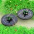 Solar Powered Fountain With Colorful LED Lights  4W Solar Bird Bath Fountains Pump With 7 Nozzles For Garden Pond Outdoor Swimming Pool Fish Tank 4W