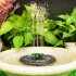 Solar Powered Fountain With Colorful LED Lights  4W Solar Bird Bath Fountains Pump With 7 Nozzles For Garden Pond Outdoor Swimming Pool Fish Tank 4W