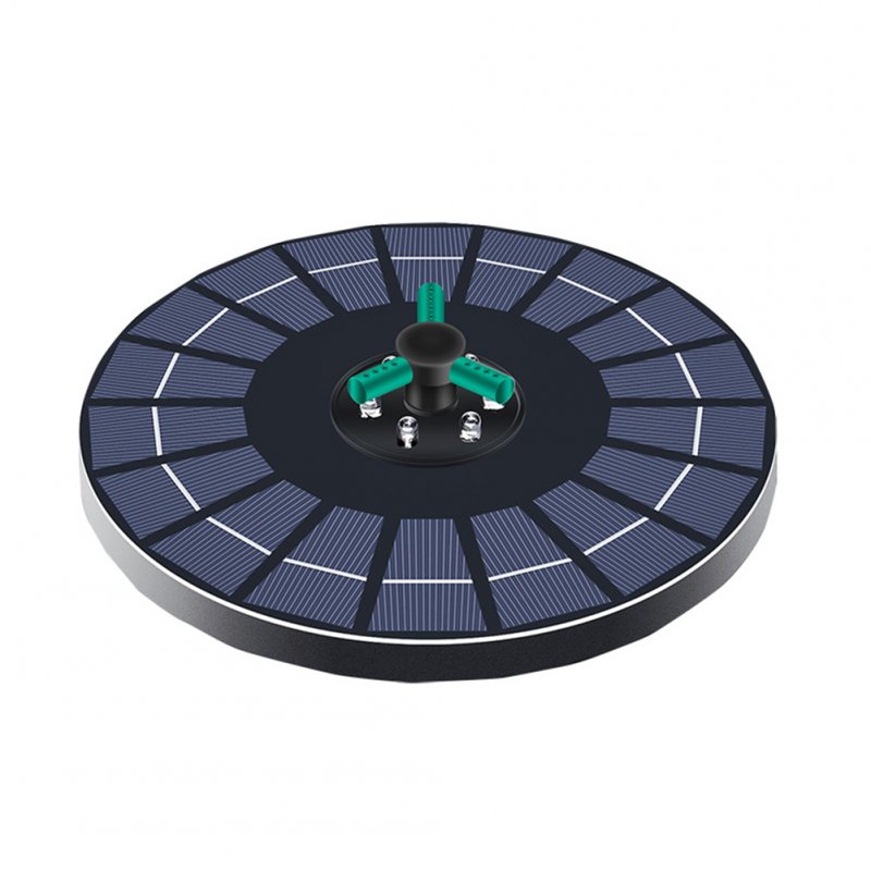 Solar Powered Fountain With Colorful LED Lights, 4W Solar Bird Bath Fountains Pump With 7 Nozzles For Garden Pond Outdoor Swimming Pool Fish Tank 4W