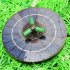 Solar Powered Fountain With Colorful LED Lights  4W Solar Bird Bath Fountains Pump With 7 Nozzles For Garden Pond Outdoor Swimming Pool Fish Tank 4W