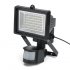 Solar Powered LED Flood light with motion detection  time and light adjustment  weatherproof and built in rechargeable Ni MH battery with an 8 hour capacity 