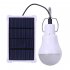 Solar Powered Outdoor LED Camping Bulb Light Sensor Tent Lamp Home Emergency Light With frame