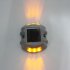 Solar Powered Raised Road Stud Light for Pathway Courtyard Deck Dock Yellow always on