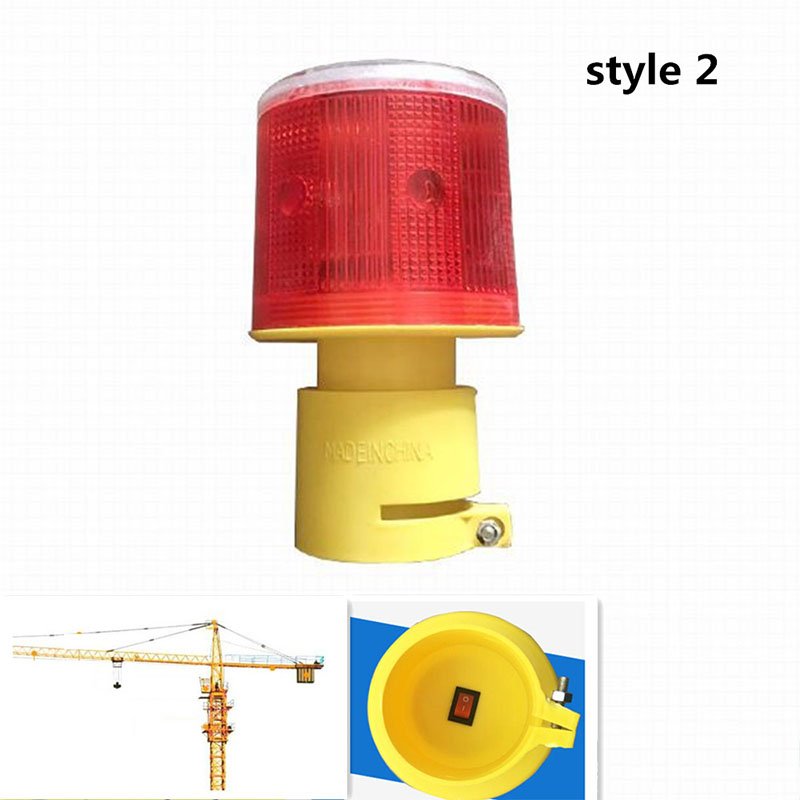 Solar Powered Traffic Warning Light LED Bulb Lamp for Construction Site Harbor Road Emergency Lighting Model 2