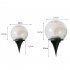 Solar Rechargeable LED Ball Light Color Changing Solar Globe Lamp For Bar Yard Patio Pool Pathway Nightlight Relax Decoration Small hockey puck 10cm