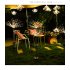 Solar Remote Control Pin Lamp Outdoor Garden LED Fireworks Lights Christmas Xmas Wedding Party Decoration Lamp 152LEDs colorful light