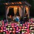 Solar  Rose  Light Led Ground Plug Garden Lawn Light Outdoor Park Simulation Flower Light Pink