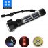 Solar Safety Hammer Flashlight Multi function Usb Car Emergency Flashlight black
