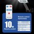 Solar Street Lights Outdoor Waterproof Wall Mounted Lighting With Motion Sensor Remote Control LED Solar Street Lamp For Courtyards Gardens Streets Courts Garag