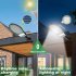 Solar Street Lights Outdoor Waterproof Wall Mounted Lighting With Motion Sensor Remote Control LED Solar Street Lamp For Courtyards Gardens Streets Courts Garag
