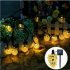 Solar String Lights 60 LED 36FT 8 Modes Waterproof Colorful Solar Globe String Lights For Outdoor Garden Yard Wedding Party Decoration warm light
