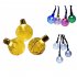 Solar String Lights 60 LED 36FT 8 Modes Waterproof Colorful Solar Globe String Lights For Outdoor Garden Yard Wedding Party Decoration warm light