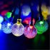 Solar String Lights 60 LED 36FT 8 Modes Waterproof Colorful Solar Globe String Lights For Outdoor Garden Yard Wedding Party Decoration warm light