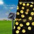 Solar String Lights 60 LED 36FT 8 Modes Waterproof Colorful Solar Globe String Lights For Outdoor Garden Yard Wedding Party Decoration warm light
