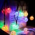 Solar String Lights 60 LED 36FT 8 Modes Waterproof Colorful Solar Globe String Lights For Outdoor Garden Yard Wedding Party Decoration warm light