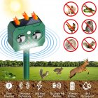 Solar Ultrasonic Animal Driver Pir Motion Sensor Outdoor Garden Supplies For Pests Cat Dog Mouse Deer Animal Repeller