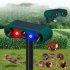 Solar Ultrasonic Animal Repeller Ultrasonic Deer Repellent Devices With 5 Gears Outdoor Repellent System For Cat Dog Raccoon Fox Skunk Rabbit Squirrel N911WEngl