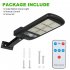 Solar Wall Light Built In Pir Motion Sensor 3 Modes 120led Super Bright Lamp With Remote Control