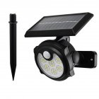 Solar Wall Light Motion Sensor Outdoor Waterproof 3 Modes Solar Powered Landscape Lighting For Garden Yard Pathway Patio 36LED