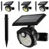 Solar Wall Light Motion Sensor Outdoor Waterproof 3 Modes Solar Powered Landscape Lighting For Garden Yard Pathway Patio 26LED