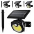 Solar Wall Light Motion Sensor Outdoor Waterproof 3 Modes Solar Powered Landscape Lighting For Garden Yard Pathway Patio 26LED