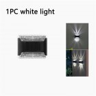Solar Wall Light Outdoor Waterproof Up Down Luminous Lighting Garden Decorative Solar Lamps Stairs Fence Night Light white light