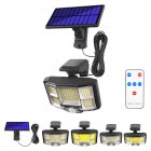 Solar Wall Light With Remote Control 192LED/192COB Motion Sensor Outdoor Waterproof Split Solar Flood Lights