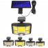 Solar Wall Light With Remote Control 192LED 192COB Motion Sensor Outdoor Waterproof Split Solar Flood Lights For Garden Patio Yard Garage 96COB integrated