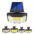 Solar Wall Light With Remote Control 192LED 192COB Motion Sensor Outdoor Waterproof Split Solar Flood Lights For Garden Patio Yard Garage 96COB integrated