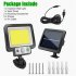Solar Wall Lights 117COB Outdoor Solar Powered IP65 Waterproof 3 Modes Wall Lamp For Garden Porch Patio Yard JX F117
