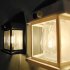 Solar Wall Lights Outdoor Waterproof Led Tungsten Filament Bulb Human Induction 3 Modes Fence Lights For Patio Yard Garden Regular black