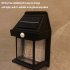 Solar Wall Lights Outdoor Waterproof Led Tungsten Filament Bulb Human Induction 3 Modes Fence Lights For Patio Yard Garden Regular black