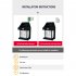 Solar Wall Lights Outdoor Waterproof Led Tungsten Filament Bulb Human Induction 3 Modes Fence Lights For Patio Yard Garden Regular black