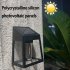 Solar Wall Lights Outdoor Waterproof Led Tungsten Filament Bulb Human Induction 3 Modes Fence Lights For Patio Yard Garden Regular black