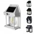 Solar Wall Lights Outdoor Waterproof Led Tungsten Filament Bulb Human Induction 3 Modes Fence Lights For Patio Yard Garden Regular black