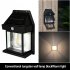 Solar Wall Lights Outdoor Waterproof Led Tungsten Filament Bulb Human Induction 3 Modes Fence Lights For Patio Yard Garden Regular black
