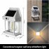 Solar Wall Lights Outdoor Waterproof Led Tungsten Filament Bulb Human Induction 3 Modes Fence Lights For Patio Yard Garden Regular white