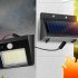 Solar Wall Lights Outdoor Solar Lights With 1000 Lumens Large Capacity Rechargeable Batteries IP65 Waterproof Security Light For Porch Garden Yard Split model 3