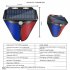 Solar Warning Light Human Body Sensor For Orchards Ranches Fish Ponds Factories Courtyards Villas Warehouses black