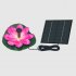 Solar Water Fountain With Lotus Leaf Solar With 6 Different Nozzles Solar Powered Bird Bath Floating Fountain Panel Solar Water Fountain For Fish Tank White