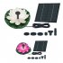 Solar Water Fountain With Lotus Leaf Solar With 6 Different Nozzles Solar Powered Bird Bath Floating Fountain Panel Solar Water Fountain For Fish Tank White
