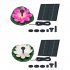 Solar Water Fountain With Lotus Leaf Solar With 6 Different Nozzles Solar Powered Bird Bath Floating Fountain Panel Solar Water Fountain For Fish Tank Pink