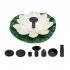 Solar Water Fountain With Lotus Leaf Solar With 6 Different Nozzles Solar Powered Bird Bath Floating Fountain Panel Solar Water Fountain For Fish Tank Pink