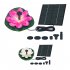 Solar Water Fountain With Lotus Leaf Solar With 6 Different Nozzles Solar Powered Bird Bath Floating Fountain Panel Solar Water Fountain For Fish Tank Pink
